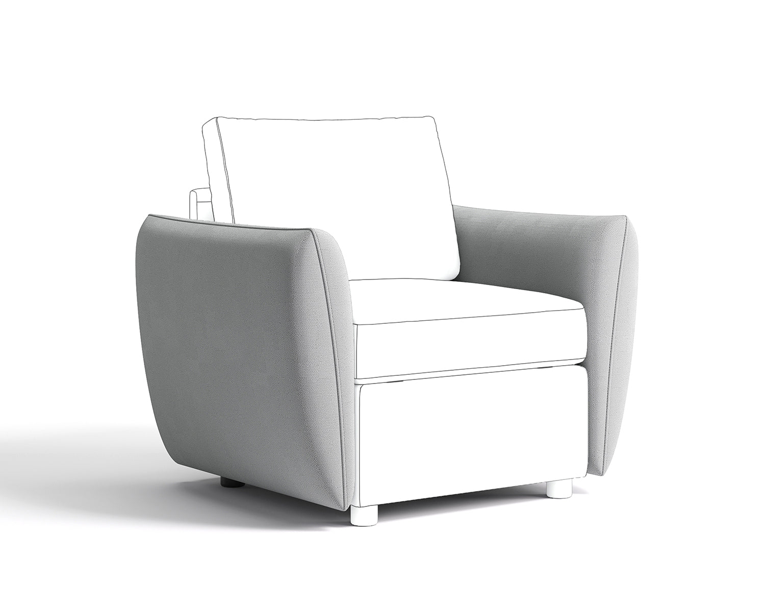 RUBIK I  Backrest & Headrest & Seat & Ottoman & Armrest & Back Cushion