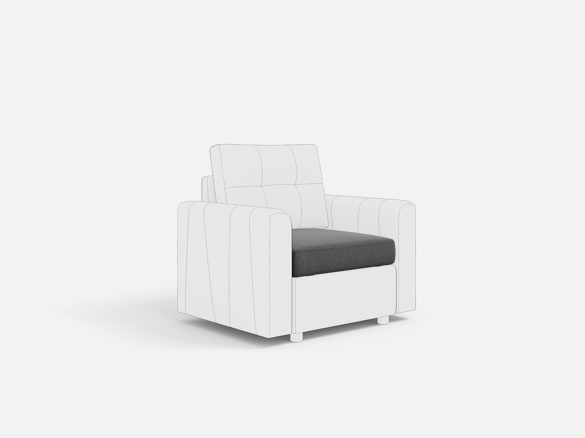 RUBIK III Armrest & Seat & Ottoman & Corner & Seat Cushion & Backrest & Back Cushion