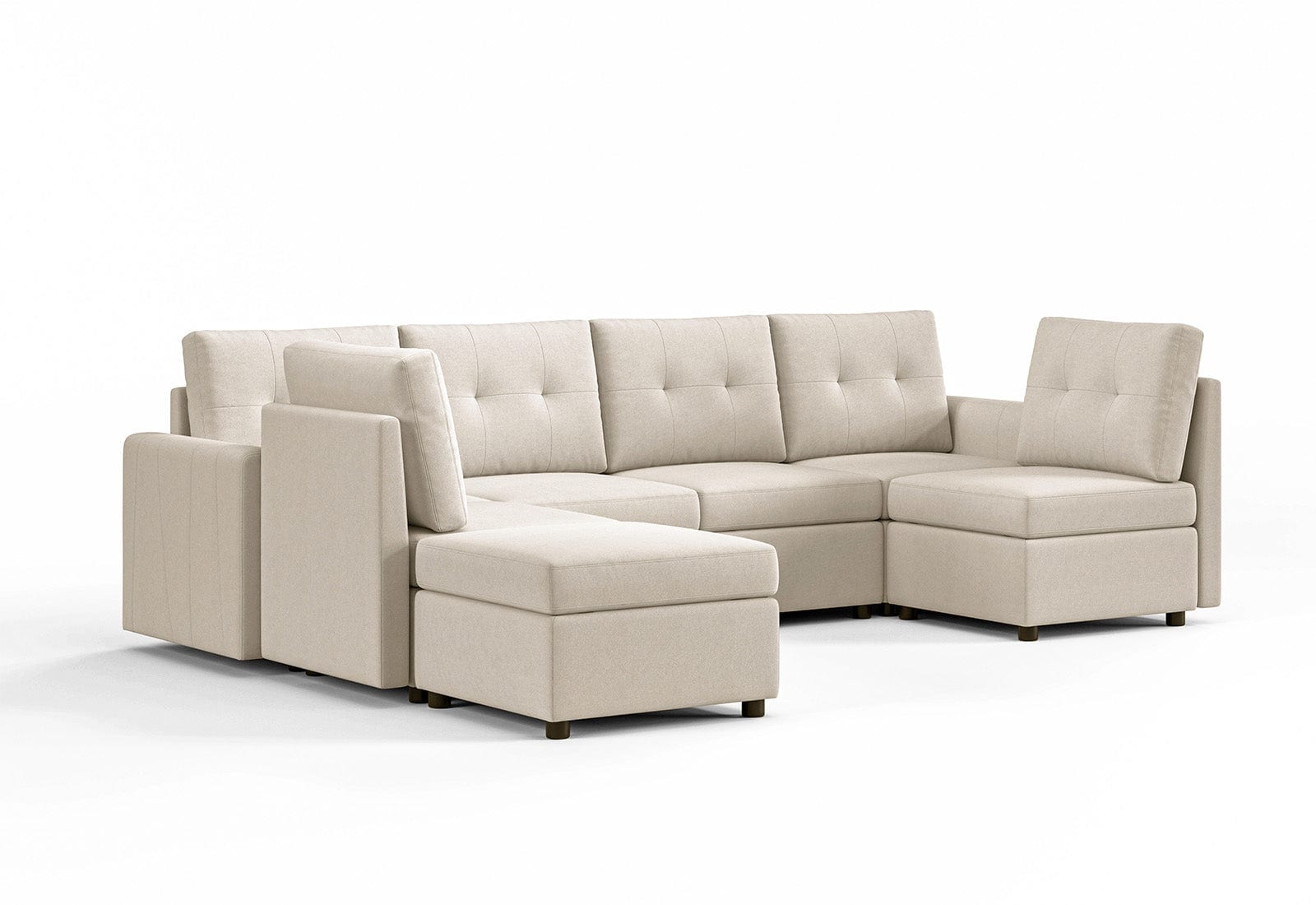 Littleness 149.5 modular sectional deals with ottoman